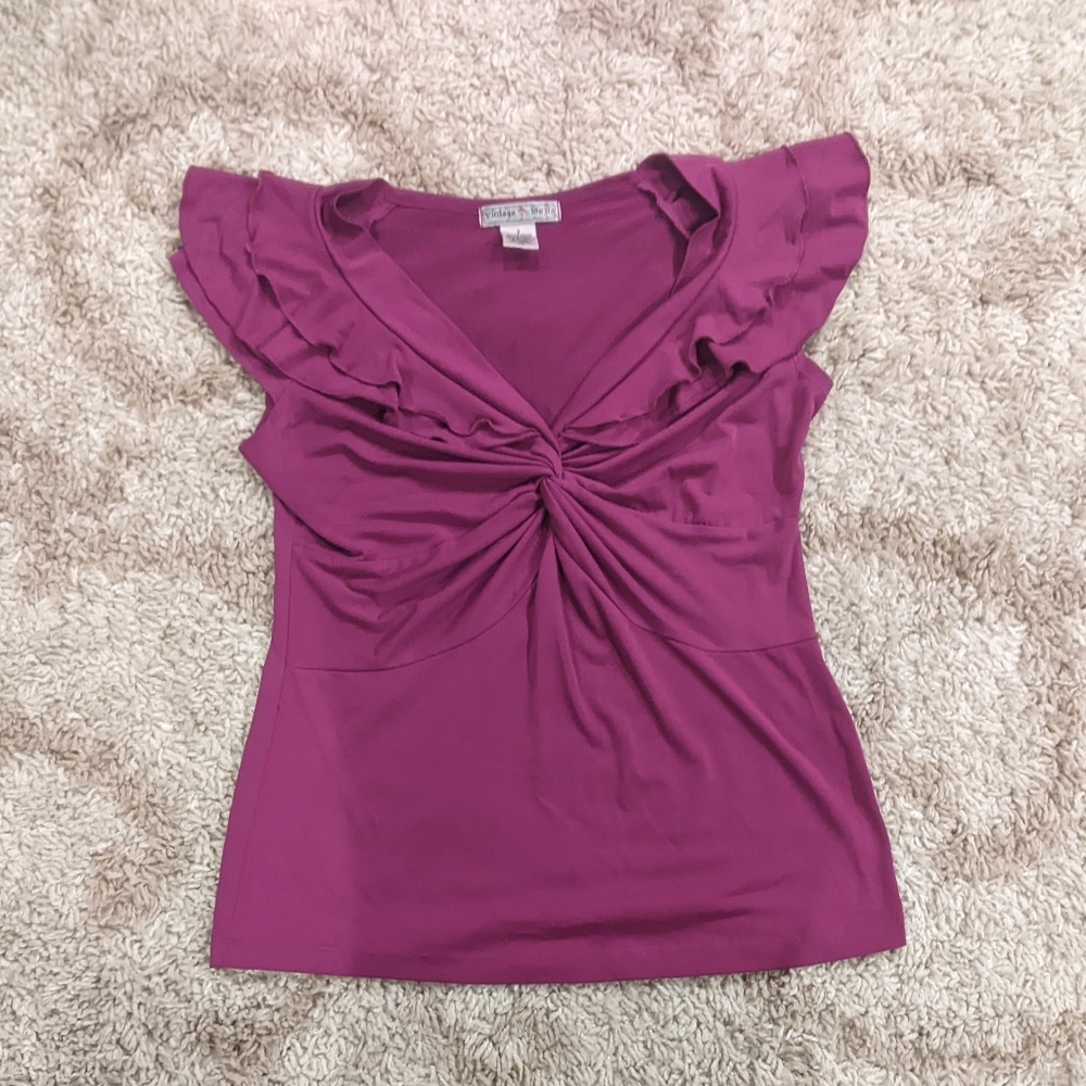 Magenta Dressy Top